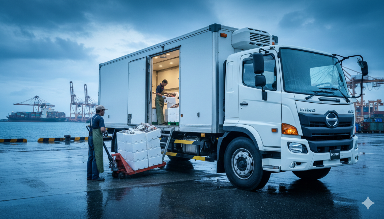 giá hino thùng đông lạnh